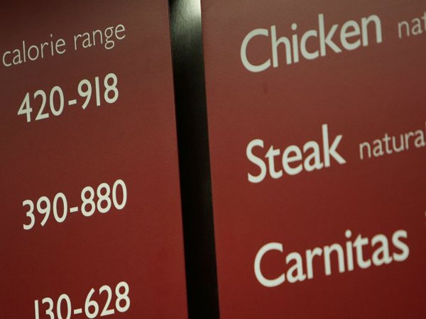 Сетевые рестораны Америки теперь обязаны указывать калории в меню