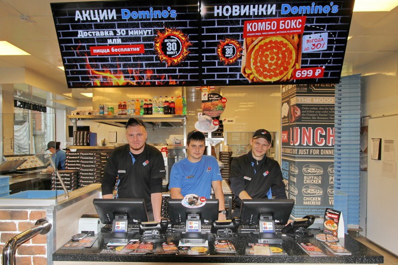 Domino'sPizza открывает 5 ресторанов ежемесячно