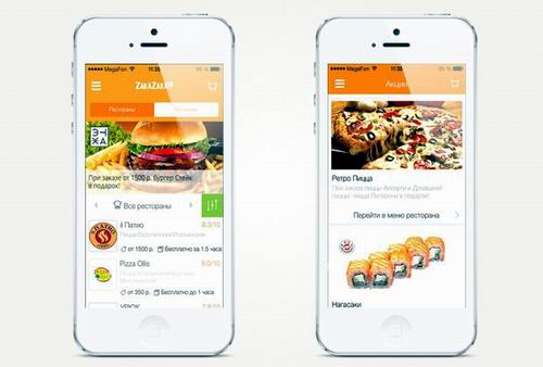 У сервиса доставки еды Zakazaka появилось мобильное приложение