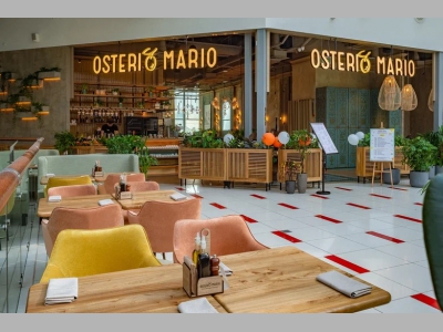 В ТЦ «Авиапарк» открылся ресторан «Остерия Марио»