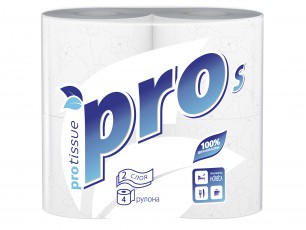 Туалетная бумага PROtissue в малых рулонах Premium, 2 слоя, 23 м