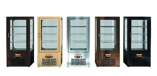 Настольные холодильные витрины HICOLD с распашными дверями