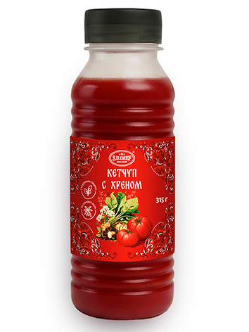 Соус томатный: кетчуп с хреном