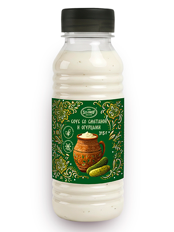 Соус майонезный со сметаной и огурцами